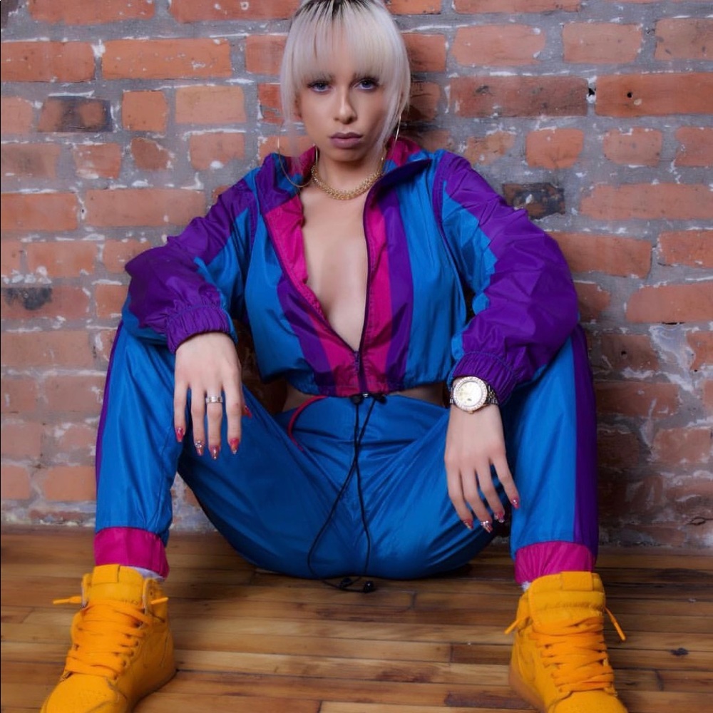Cotton candy windbreaker set